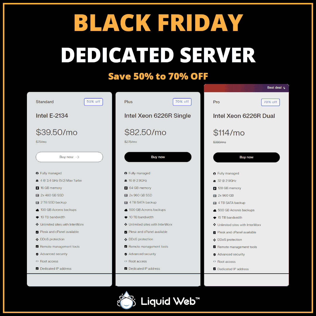 Dedicated Server Black Friday deal